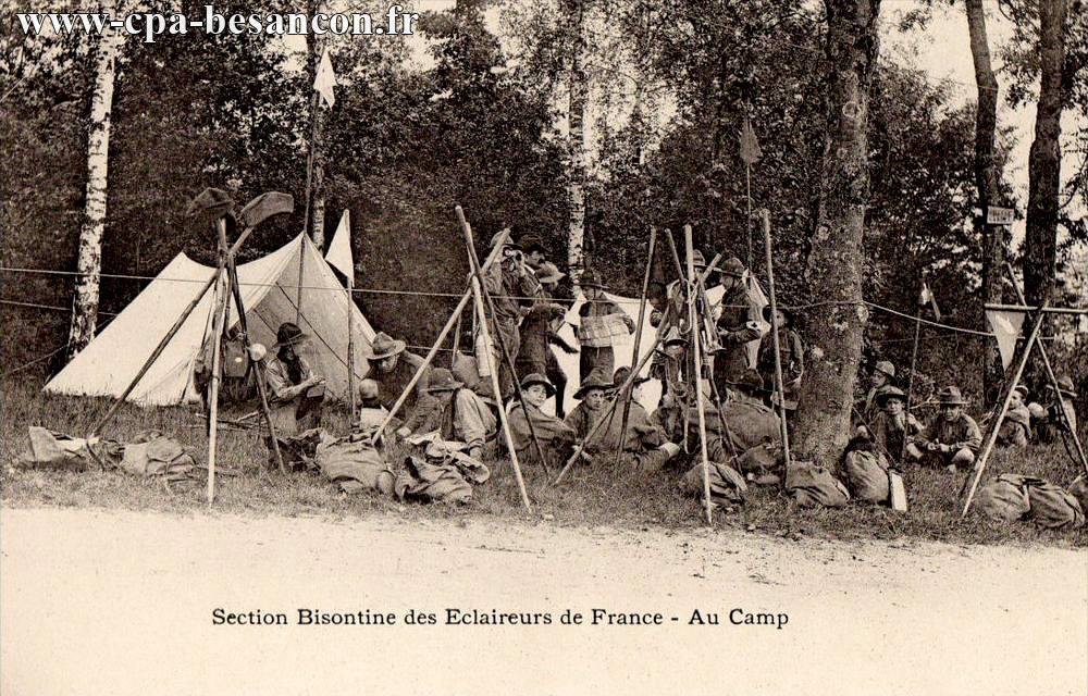 Section Bisontine des Eclaireurs de France - Au Camp